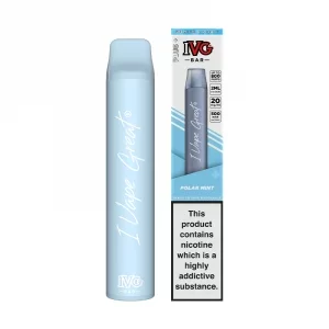 IVG BAR MAX DISPOSABLE VAPE CLASSIC MINT 20MG 3000 PUFF
