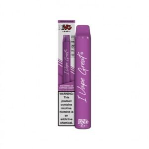 IVG BAR MAX DISPOSABLE VAPE WATERMELON COTTON CANDY 20MG 3000 PUFF
