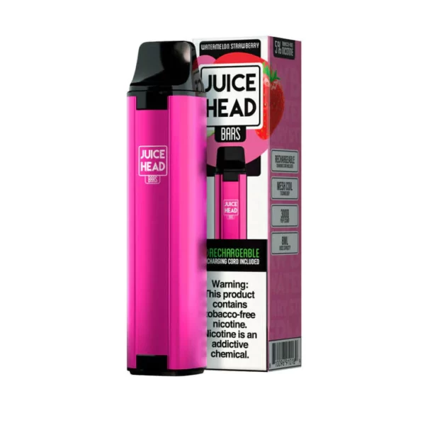 JUICE HEAD BARS DISPOSABLE VAPE WATERMELON STRAWBERRY 50MG 3000PUFF