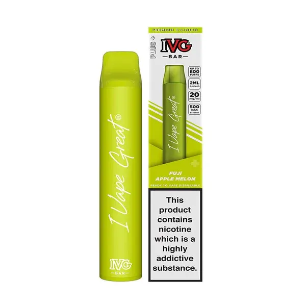 BUY IVG BAR MAX DISPOSABLE VAPE FUJI APPLE MELON ONLINE IN KARACHI