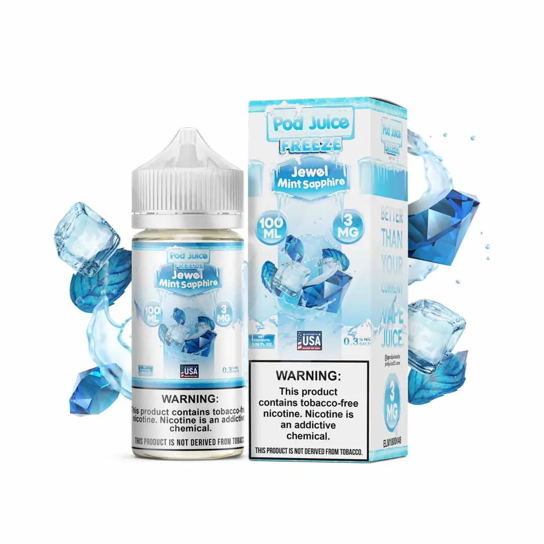 BUY POD JUICE JEWEL MINT FREEZE 6MG 100ML ONLINE IN KARACHI AND ALL ...