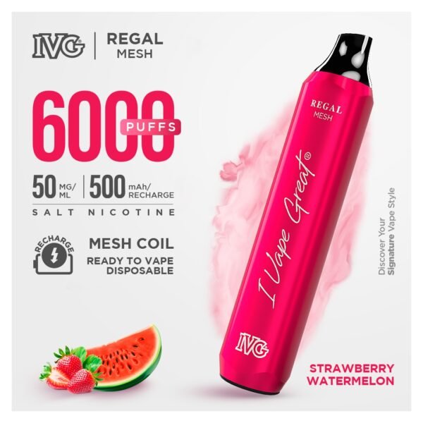 IVG REGAL STRAWBERRY WATERMELON 5% 6000PUFF
