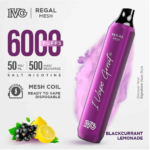 IVG REGAL DISPOSABLE BLACKCURRANT LEMONADE 5% 6000PUFF