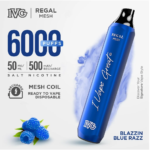 IVG REGAL DISPOSABLE BLAZZIN BLUE RAZZ 5% 6000PUFF