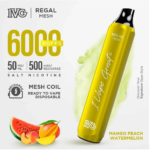 IVG REGAL DISPOSABLE MANGO PEACH WATERMELON 5 6000PUFF