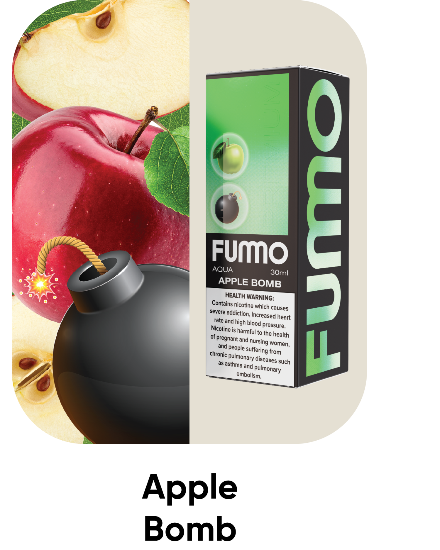 Fumo Aqua Apple Bomb 35mg 30ml