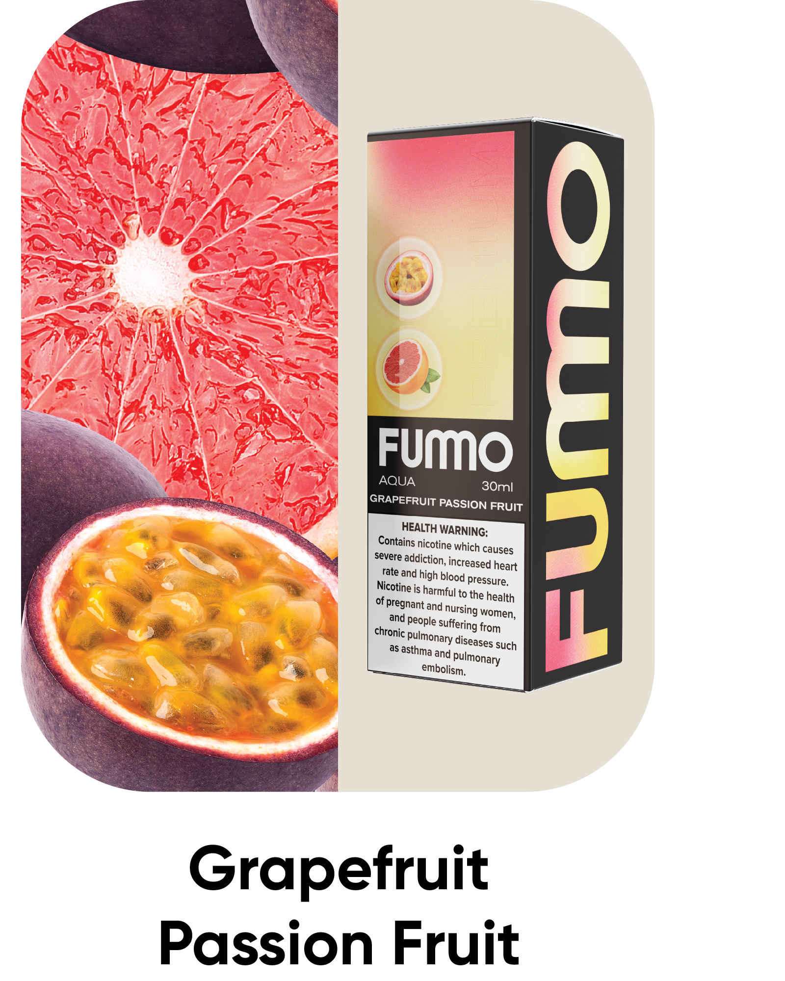 Fumo Aqua Grapefruit Passion Fruit 35mg 30ml