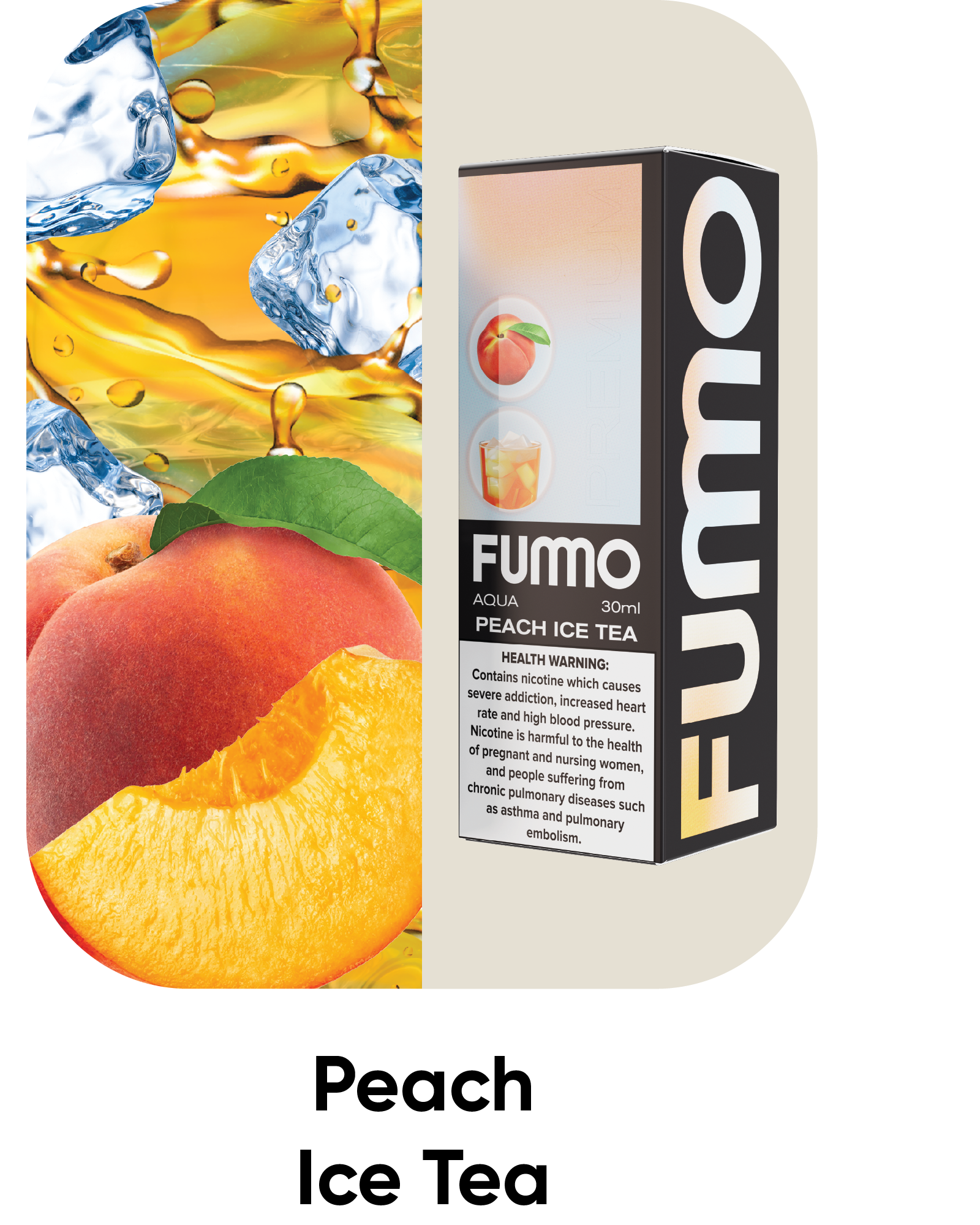 Fumo Aqua Peach Ice Tea 35mg 30ml