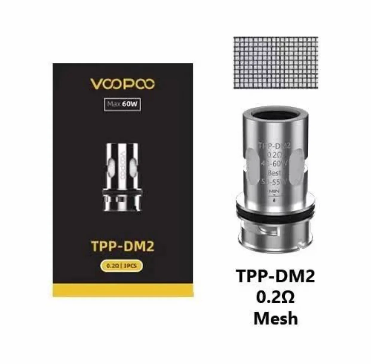Voopoo TPP DM2 Coil 0.2 Ohm 3 Piece