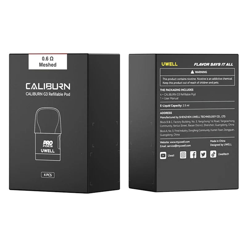 UWELL CALIBURN G3 REPLACEMENT POD 0.6